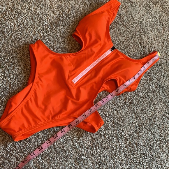 One Piece Zip Front Bathing Suit - Picture 5 of 8